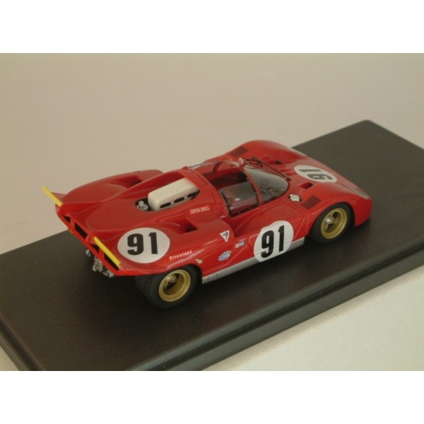 Ferrari 512 S Spyder CH 1010 Watkins Glen 1970 #91 Ioks / Schetty - Built 1:43